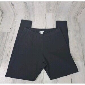 J Jill Ankle Leggings Pima Cotton Sz Small Gray Stretch Pants Elastic Waist Yoga